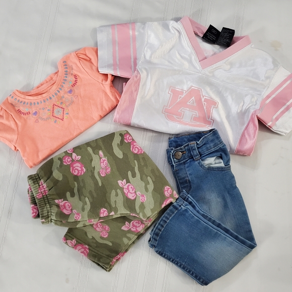 Vintage AU Tigers Pink Jersey 2t / Pants, Top / 2t-3t Girls Clothes Bundle - Picture 8 of 8